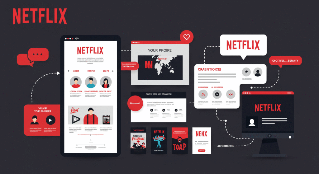 netflix-plan-compare-2025 넷플릭스 요금제별 가격, 화질, 동시접속 인원을 비교한 인포그래픽, TV와 스마트폰이 함께 표시된 일러스트