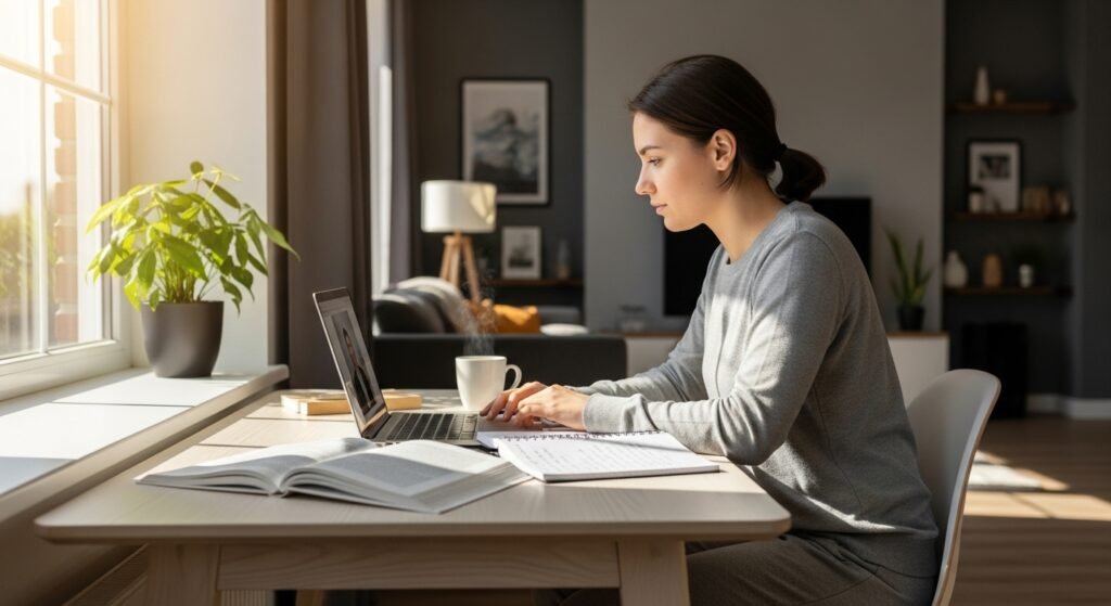 student for Distance Learning Degrees image by ai